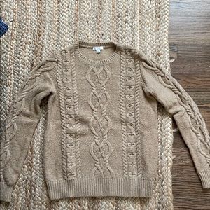 Gap Brown cable knit sweater